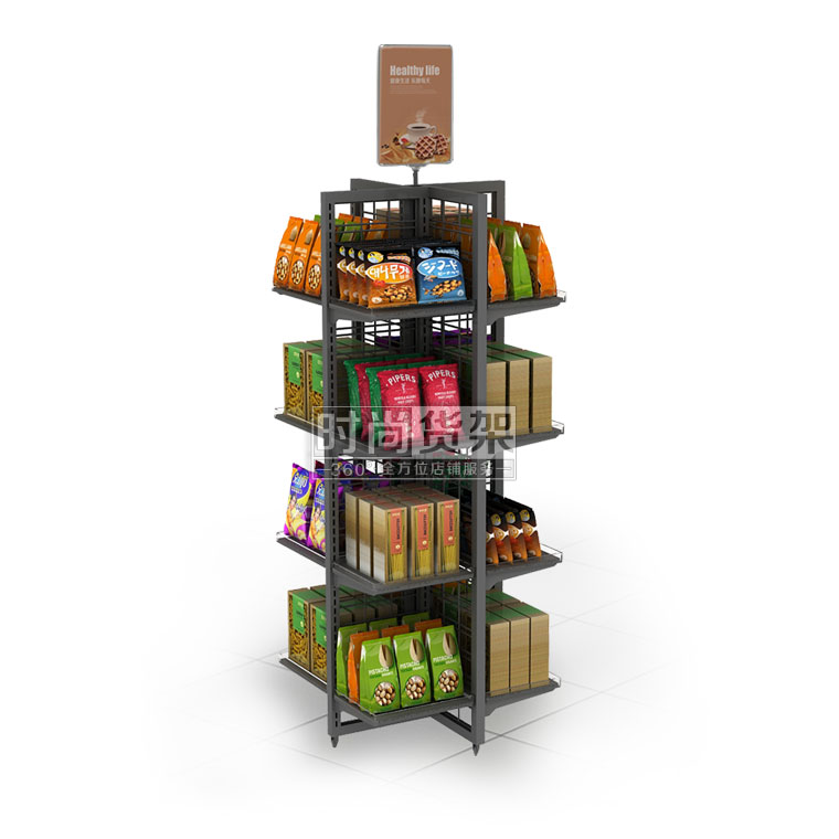 便利店促銷(xiāo)展示架 （四面促銷(xiāo)架）